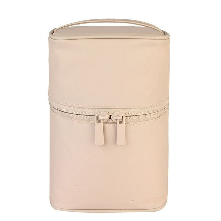 cylinder toiletry travel bag pouch Travel Storage Case Ins Style Multi-Functional Makeup Pouch Handbag Cylinder  Cosmetic Bag Toiletry Bag PINK
