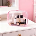thumbnail image 1 of Travel Storage Organizer Bag ABS Waterproof Expandable Compression Packing Cube, Pink, Small 20x11x5cm, 1 of 6