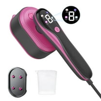 DAKOMM Steamer for Clothes, 1200W Portable Garment Steamer with 4 Steam Settings, LCD Display, 90° Swivel Handle, Compact for Home, Travel, Grey