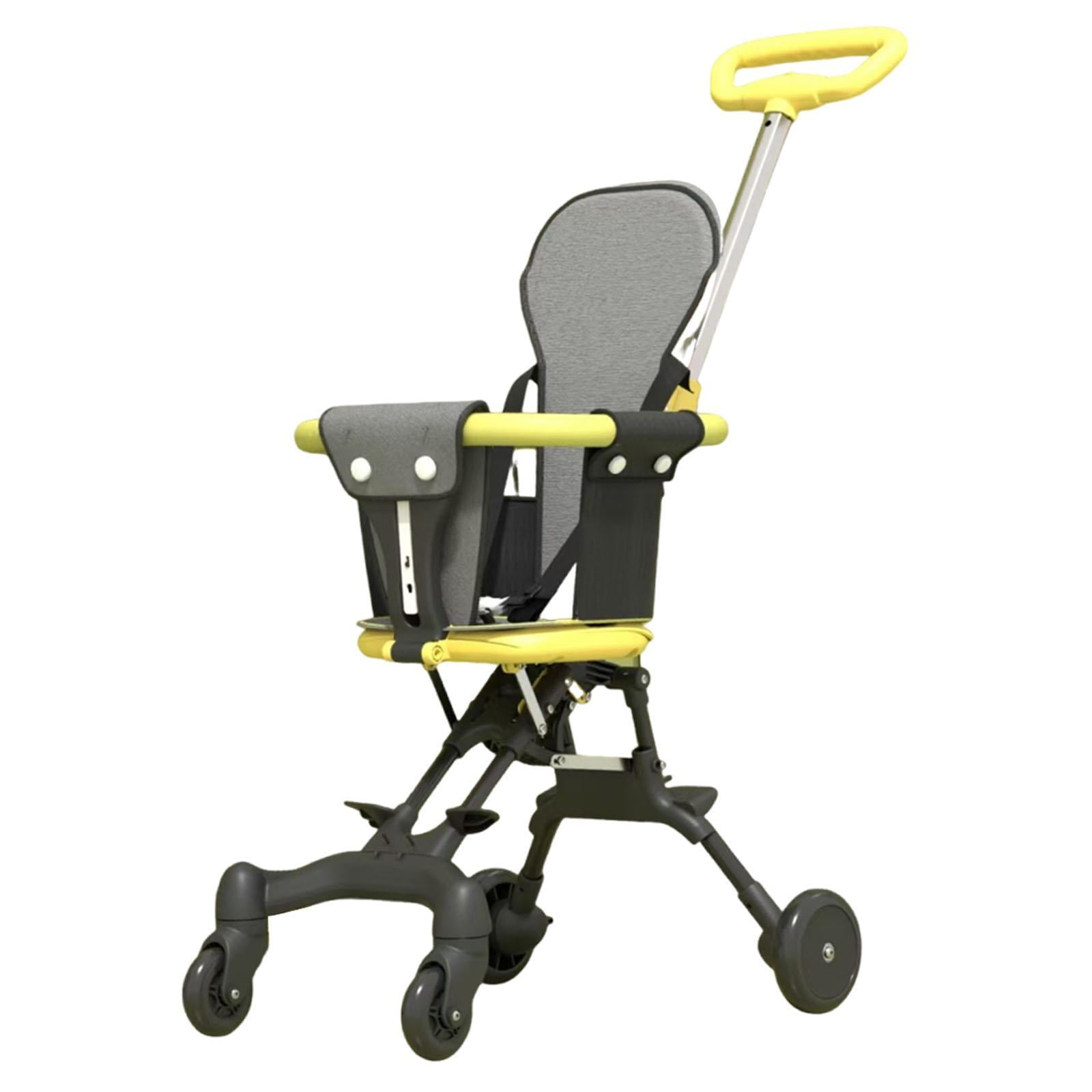 Travel Stroller Baby Stroller Pram Stable Four Wheel Structure with Metal and Plastic Material for Family Trips