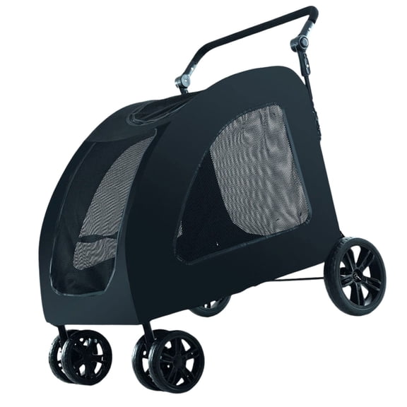 Travel Strollers For Small Dogs Including Secure Brake System And Handle