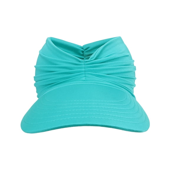Travel Summer UV Hat CQXIDFH Summer Wide Brim Visor Hat, Lightweight Face Sun Protection Cap for Beach Outdoor, Hair Accessories (Mint Green, One Size)