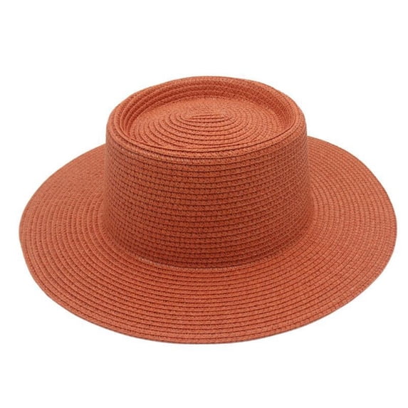 Travel Summer UV Hat CQXIDFH Women Floppy Wide Brim Straw Hat, UPF Sun Protection, Lightweight Beach Outdoor Sun Cap, Cowboy Hat (Brown, One Size)