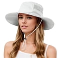thumbnail image 1 of Travel Sun Hats for Women Sun Hats Breathable Bucket Hat For Men Women Outdoor Sports Casual Summer Sun Hat Adjustable Drawstring Lightweight Unisex Fishing Cap, 1 of 4