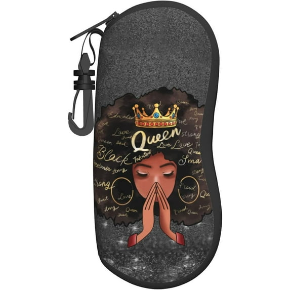 Travel Sunglasses Case with Clip, Portable Glasses Pouch Zipper Eyeglass Bag, Lightweight Soft Holder for Men Women Kids, Versatile Design, 7.5 x 3.5 x Style42