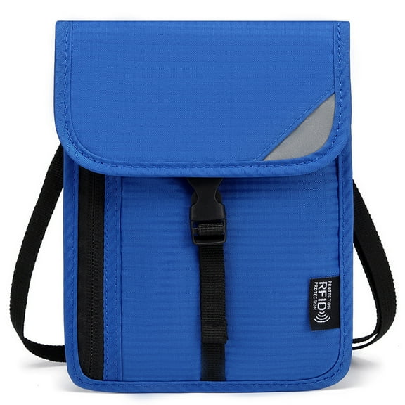 Travel Supply Neck Wallet with RFIDS Blocking Passports Holder Hiddens Neck Pouches,Easy to Conceals Travel Pouches Gift