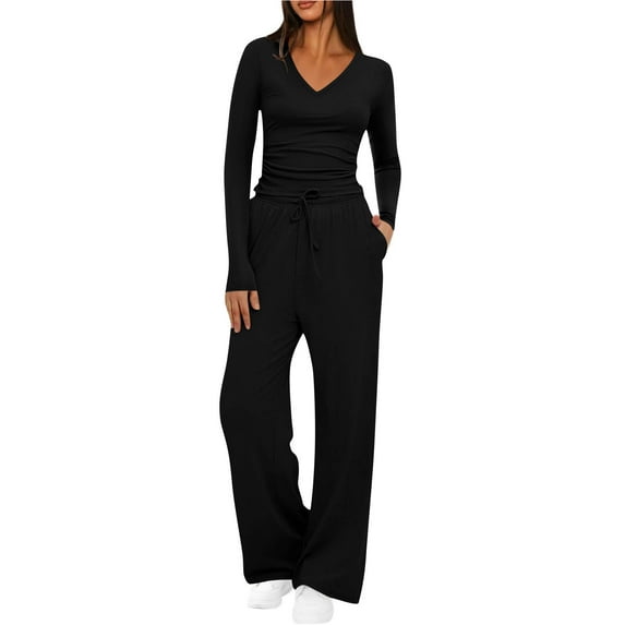 Travel Sweatsuits for Women Set Zip Up Athletic Jacket and Jogger Pants 2 Piece Set Casual Workout Two Piece Outfits Fall Fashion 2025