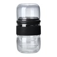 thumbnail image 1 of Travel Tea Set Glass Portable Teapot Set for Daily Use Birthday Gifts - Black, 1 of 9