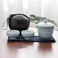 thumbnail image 1 of Travel Tea Set Portable Express Cup Car Mounted Outdoor Portable Tea Pot Tea Cup Ceramic Kung Fu Tea Set, 1 of 5