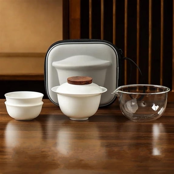 Travel Tea Set Portable Kung Fu Tea Set Ladies Exquisite Teapot One Man Quick Cup Brewing Cups