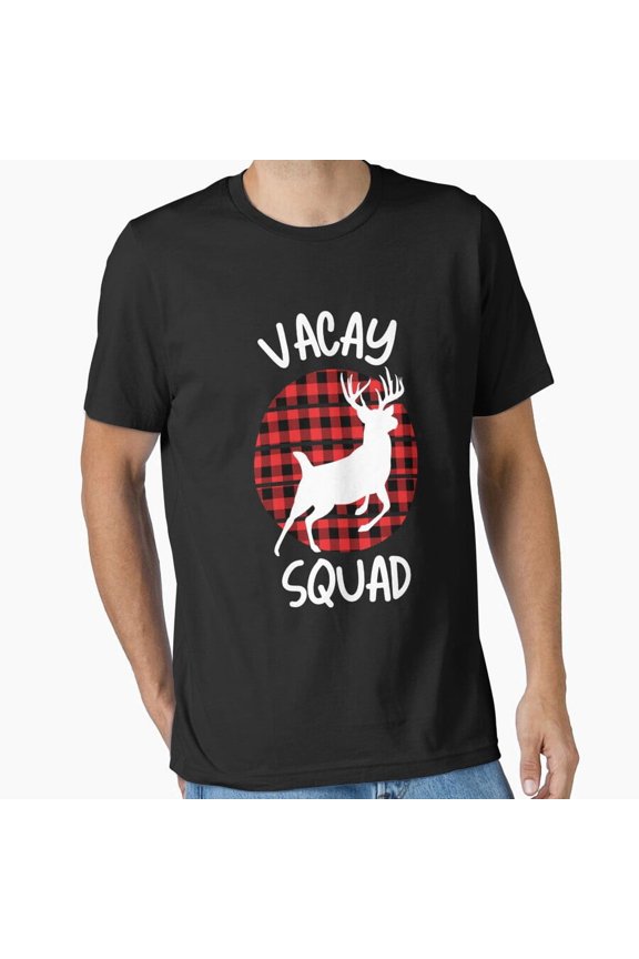 Travel Team Crew Getaway Cervidae Winter Holiday Trip Apparel Unisex T-Shirt, up to Size 5XL