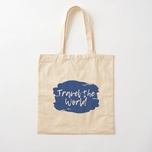 Travel The World Cotton Tote Bag Canvas Tote Bag, Family Gift For Mother, Her