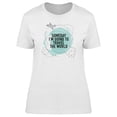 thumbnail image 1 of Travel The World Plane Quote  T-Shirt Women -Image by Shutterstock, Female Small, 1 of 2