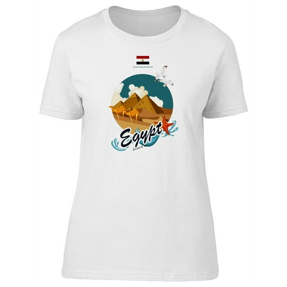 Travel To Egypt, Inspiration T-Shirt Women -Image by Shutterstock, Female Large