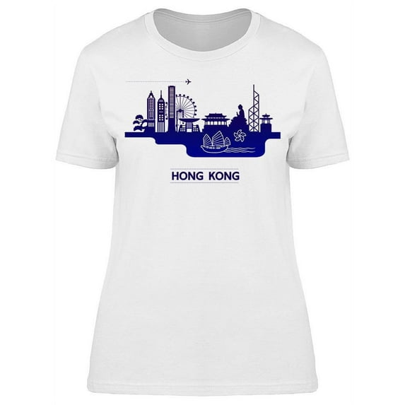 Travel To Hong Kong T-Shirt Women -Image by Shutterstock, Female Large
