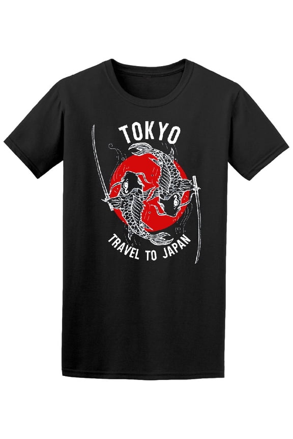 Travel To Japan Tokyo Koi Fish T-Shirt Men -Image by Shutterstock, Male x-Large