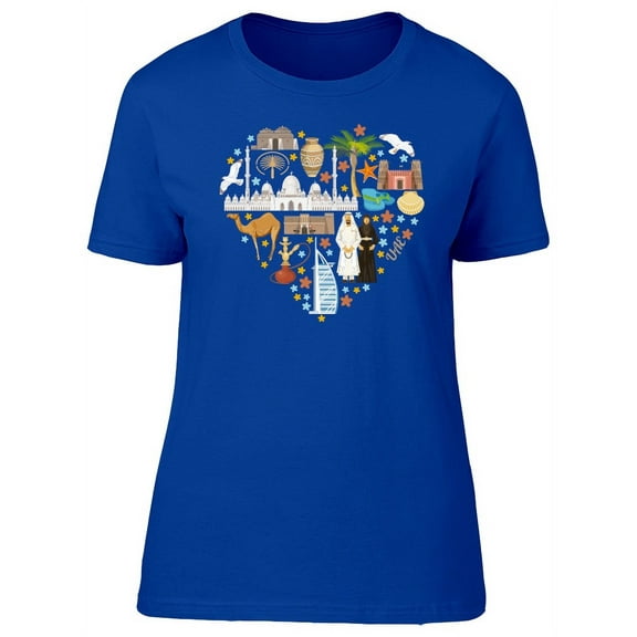 Travel To United Arab Emirates T-Shirt Women -Image by Shutterstock, Female Medium