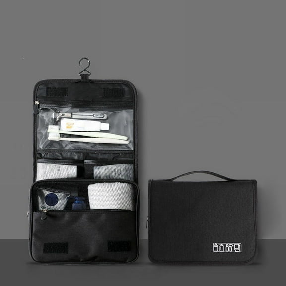 Travel Toiletries Bag for Men - Business Trip Dry and Wet Separation Portable Cosmetic Kit with Large Capacity Makeup Storage Solutions