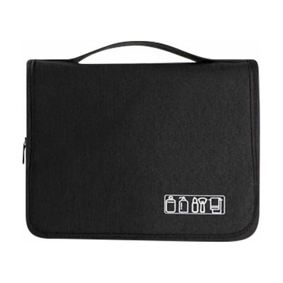 Travel Toiletries Bag for Men Business Trip Large Capacity Cosmetic Bag with Dry Wet Separation Portable Makeup Organizer