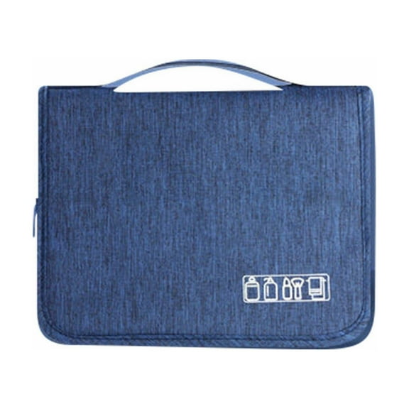 Travel Toiletries Bag for Men Large Capacity Water Cosmetic Organizer with Separate Dry Wet Compartments