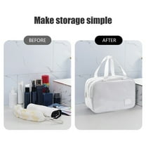 Travel Toiletry Bag And Business Trip Dry And Wet Separation Waterproof And Portable Large Capacity Storage Bag Portable Hanging Organizer for Full-Sized Shampoo Conditioner Brushes Set