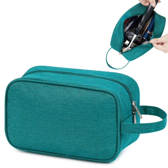 Travel Toiletry Bag Hanging Dopp Kit for Men, Makeup Bags for Women Traveling Shaving Bag for Toiletries Cosmetic Medicine Organizer, Teal