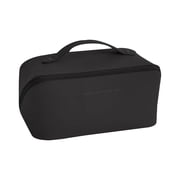 Travel Toiletry Bag,Large Capacity Toiletry Bag for Women,Lightweight Quilted Makeup Bag Cosmetic Organizer with Handle,Travel Essentials for Toiletries Accessories,9.3x4.7x4.7Black