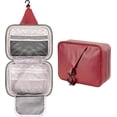 thumbnail image 1 of Travel Toiletry Bag - Large  Organizer, Leak-proof Design & Durable Hook for Full-Size Toiletries, Makeup, ,Red, 1 of 6