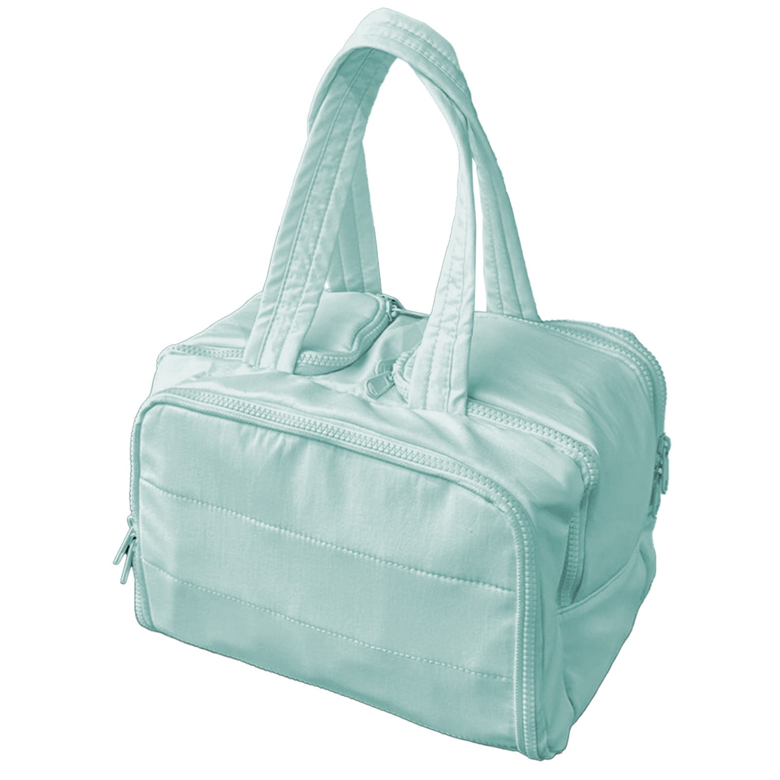 Travel Toiletry Bag, Lightweight Large Wide-Open Travel Bag for Women, Puffy Cosmetic Makeup Bag Organizer with Handle for Accessories, Essentials, Toiletries, Blue