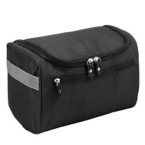 Travel Toiletry Bag Polyester Hanging Makeup Bag with Hanging Hook Portable Travel Toiletry Organizer for Bathroom Trip Vacation