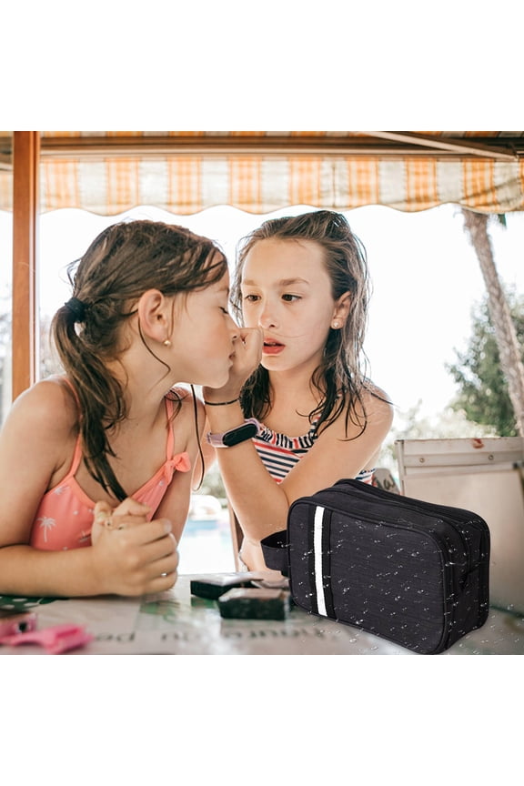 Travel Toiletry Bag for Men and Women Hanging Shaving Kit Organizer Dry and Wet Separation Cosmetic Bag Portable Travel Bag for Short Trips Business