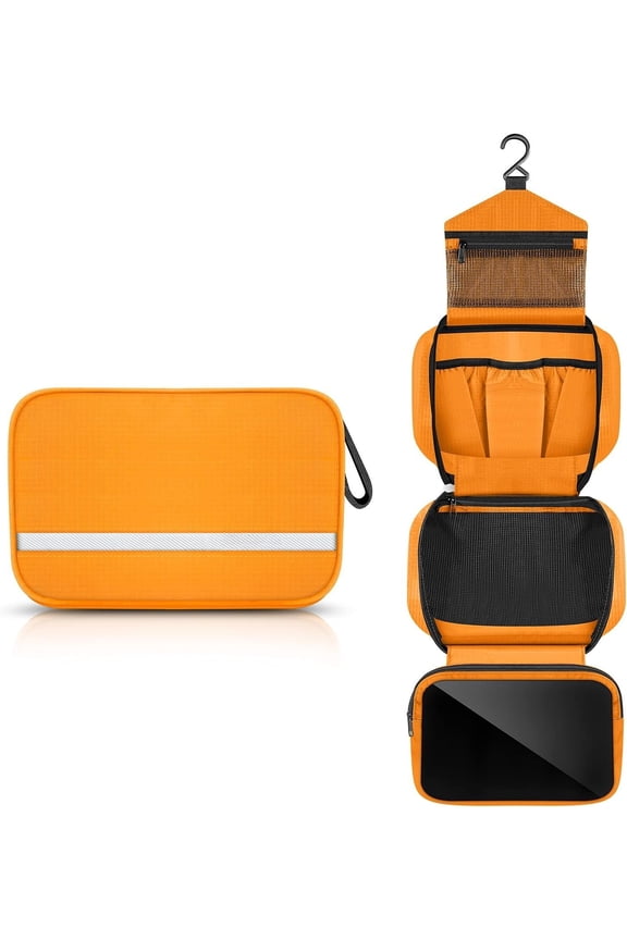 Travel Toiletry Bag for Women, Dopp Kit for Men, Bag Shaving Bag with Hook, Portable Toiletry Organizer for Traveling and Camping