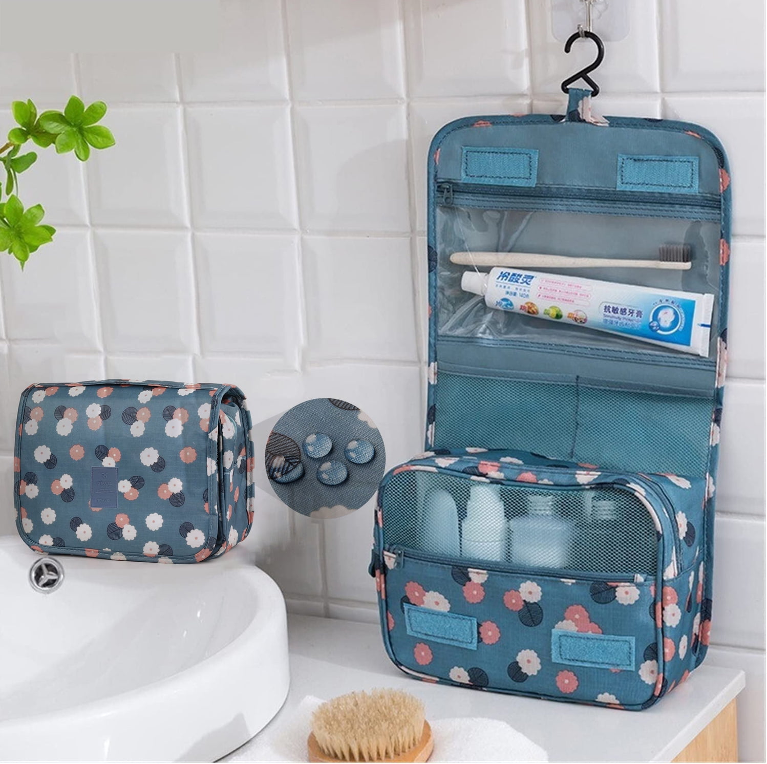 Travel Toiletry Bag for Women, Stylish and Spacious Travel Makeup