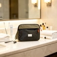 thumbnail image 1 of Travel Toiletry Bag with Waterproof Fabric, Inner Mesh Compartments and Zipper for Vacation Business Trips, 1 of 6