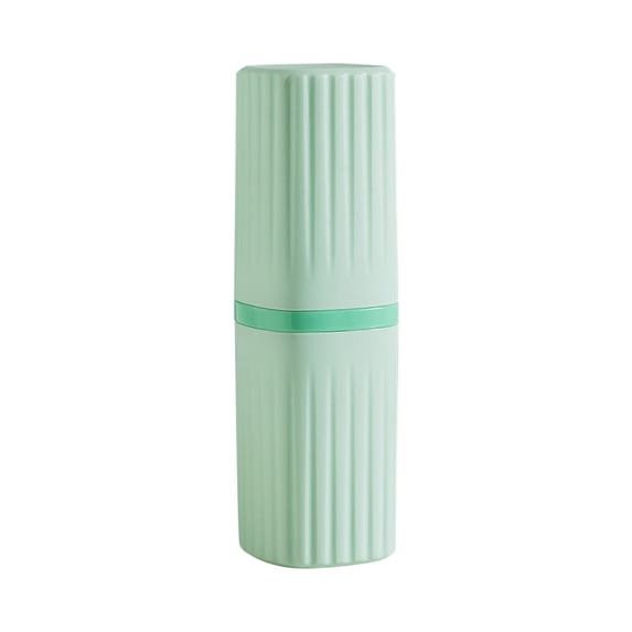 Travel Toiletry Cup Brushing Cup Toothbrush Holder Set - Portable Toothbrush Case for Home Travel Camping Gym - Plastic Mouthwash Cup with Lid - 1 Pack