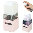 thumbnail image 1 of Travel Toiletry Dispenser Bottles 4 Pack, 4-in-1 Leak Proof Refillable Travel Containers for Shampoo, Conditioner & Lotion, Portable Cosmetic Travel Kit for Trip & Gym, A, 1 of 9
