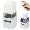 thumbnail image 1 of Travel Toiletry Dispenser Bottles 4 Pack, 4-in-1 Leak Proof Refillable Travel Containers for Shampoo, Conditioner & Lotion, Portable Cosmetic Travel Kit for Trip & Gym, B, 1 of 9
