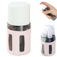 thumbnail image 1 of Travel Toiletry Dispenser Bottles 4 Pack, 4-in-1 Leak Proof Refillable Travel Containers for Shampoo, Conditioner & Lotion, Portable Cosmetic Travel Kit for Trip & Gym, F, 1 of 9