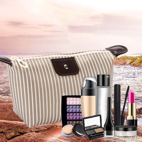 Travel Toiletry Organizer Bag,Dumpling Cosmetic Bag,Foldable Yuanbao Makeup Pouch,Nylon Travel Cosmetic Storage,Portable Toiletry Bag,Multi-Compartment Cosmetic Organizer,Travel Beauty Storage