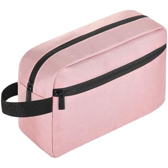Travel Toiletry bag Toiletry bag for women men Hanging Cosmetic bag Travel accessories for Women Men (Pink)