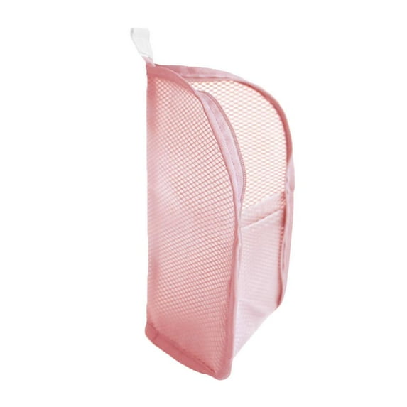 Travel Toothbrush Case Mesh Nylon Storage Bag with Zipper Makeup Bag Toiletry Bag Toothbrush Toothpaste Tools Cosmetic toothbrush case,manual toothbrush protecter travel,orange large travel ca G6R0