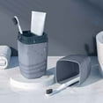 thumbnail image 1 of Travel Toothbrush Container Case, Portable Multifunctional Toothbrush Holder, Travel Toothbrush Holder with Cover for Trip, Bathroom, Camping, 1 of 6
