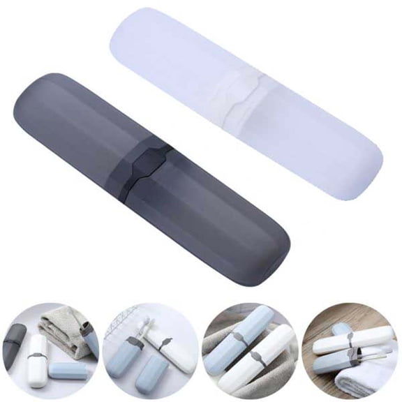 Travel Toothbrush Holder Case Portable Storage Box for Camping Bathroom Organization Ventilated Drying Protection
