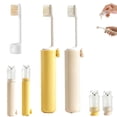 thumbnail image 1 of Travel Toothbrush Set, 2 in 1 Portable Travel Toothbrush with Cover and Toothpaste Case, 1 of 6