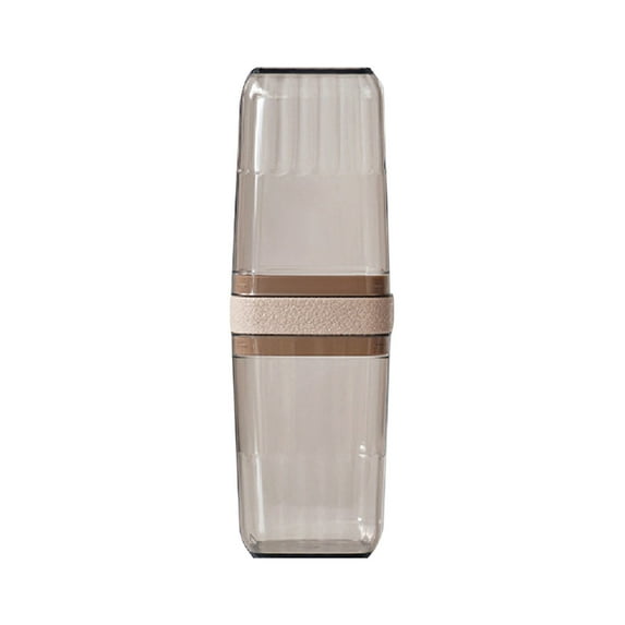 Travel Toothbrush and Toothpaste Set with Portable Storage Cups, Clear Pet Material, 20.5*6.8*9.3cm for Home & Travel, Toothbrush and Toothpaste Travel Case
