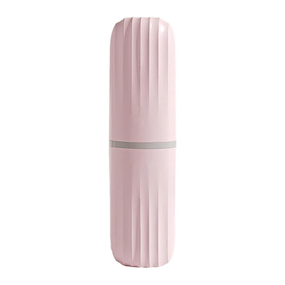Travel Toothbrush Toothpaste Storage Case Portable Bathroom Toiletry Organizer Leak Proof Holder for Business Trips Gym Camping Daily Home Use Light Pink 1 Pack