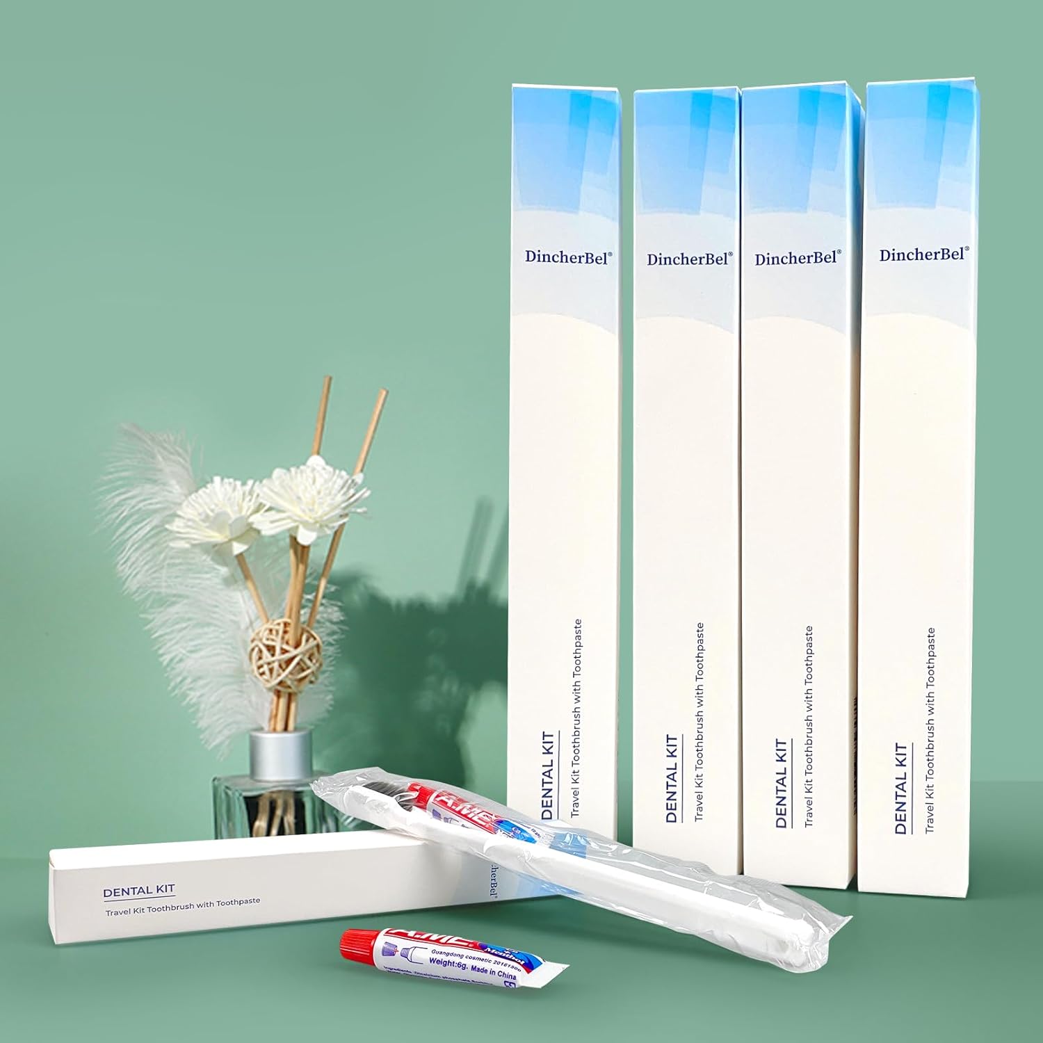 Travel Toothbrushes Kit Bulk, Disposable Toothbrushes with Toothpaste