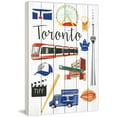 thumbnail image 1 of "Travel Toronto" by Molly Rosner Painting Print on White Wood, 1 of 5