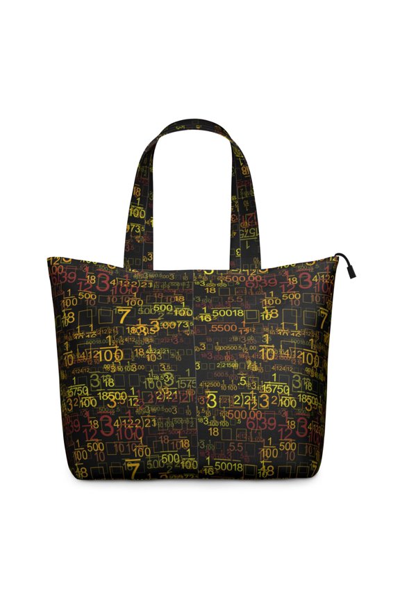 Travel Tote Bag with Experiment Geometric Science Designs Large Capacity Weekender Bag Lightweight with Adjustable Strap for Fitness Enthusiasts Science Fans
