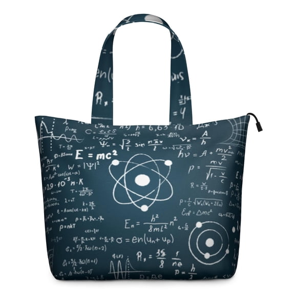 Travel Tote Bag with Scientific Knowledge Engineering Artwork Large Capacity Weekender Bag with Adjustable Strap, Perfect for Study, Business, Gym Use